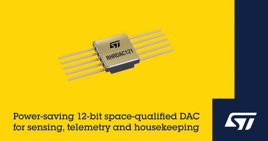 STMicroelectronics reveals 2.5V rad-hard digital-to-analog converter for next-generation satellite applications